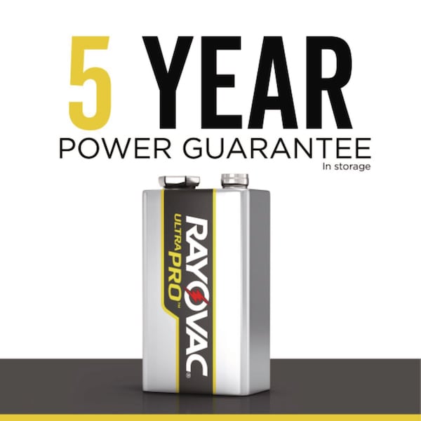 Rayovac Ultra Pro Alkaline Battery, 9V DC 9V DC 12 PK - AL9V-12PPJ