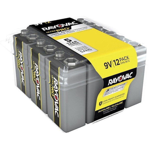 Rayovac BATTERIES, ALKALINE - RAYAL9V12PPJ