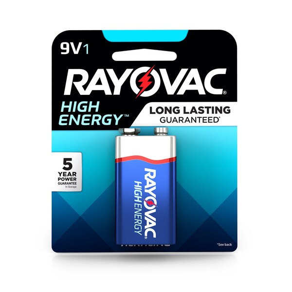Rayovac Rayovac High Energy 9-Volt Alkaline Batteries 1 pk Carded - A1604-1TGENK.01