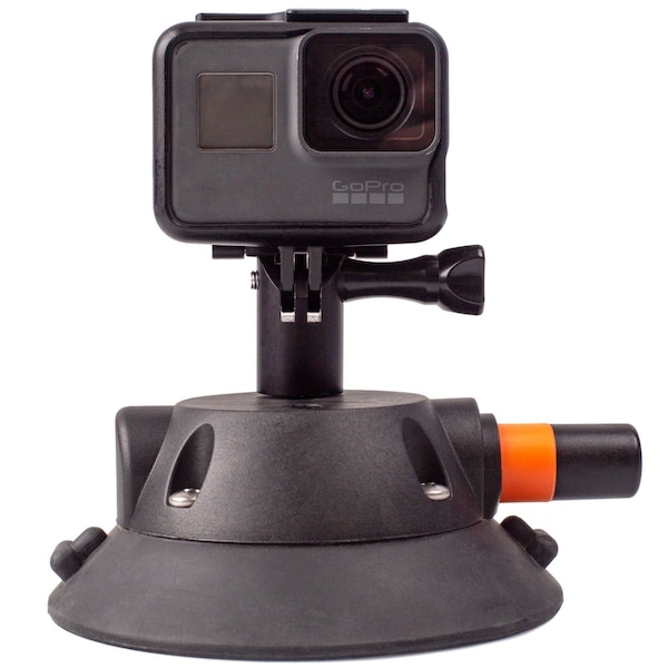 Seasucker Use With GoPro Cameras In Car/ Boat/ Helicopter, Aluminum, With 4-1/2 Inch Vacuum Mount - EL5999