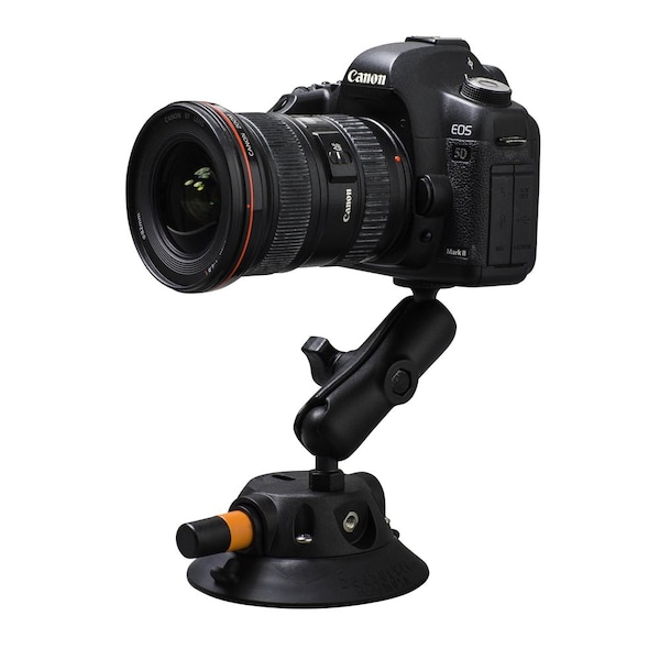 Seasucker Mounts DSLR/ GoPro And Other Cameras, Includes 4-1/2 Inch Vacuum Mount With Two Stainless - EL6003