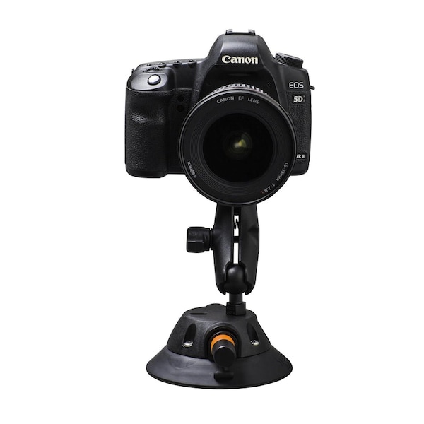 Seasucker Mounts DSLR/ GoPro And Other Cameras, Includes 4-1/2 Inch Vacuum Mount With Two Stainless - EL6003