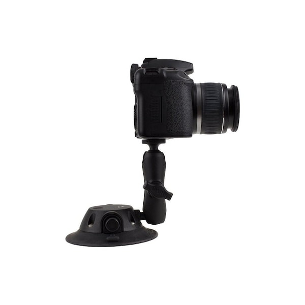 Seasucker Mounts DSLR/ GoPro And Other Cameras, Includes 4-1/2 Inch Vacuum Mount With Two Stainless - EL6003