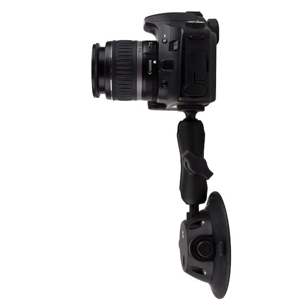 Seasucker Mounts DSLR/ GoPro And Other Cameras, Includes 4-1/2 Inch Vacuum Mount With Two Stainless - EL6003