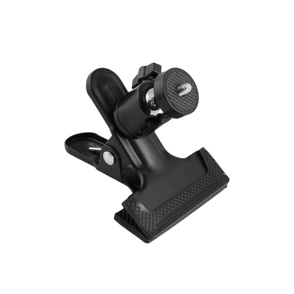 Codi CODi Clamp Mount for Camera, Light, Monitor, Tripod, Webcam, Ring Light - Black - Metal, Rubber - A01460