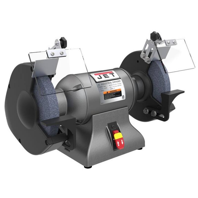 Esmeriladora de banco industrial de metalurgia de 8 pulgadas y 1 HP, 115/230 voltios IBG-8 - 578008