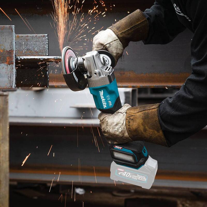 Makita 40V Max XGT Esmeriladora Angular Inalámbrica Brushless de Interruptor de Paleta de 4-1/2/5 pulgadas con Freno Eléctrico, Capaz de AWS (Herramienta Únicamente) - GAG06Z