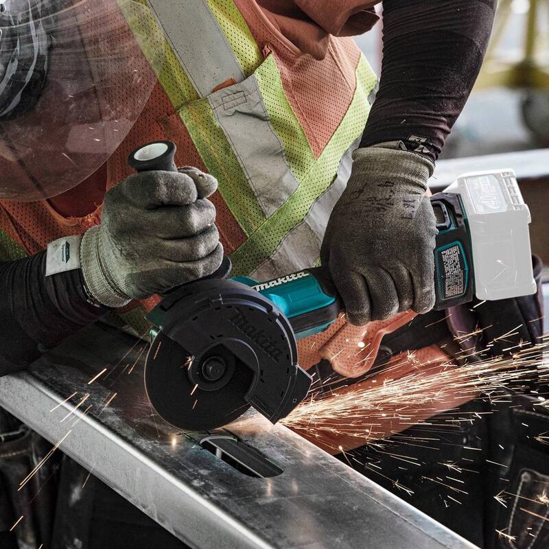 Makita 40V Max XGT Esmeriladora Angular Inalámbrica Brushless de Interruptor de Paleta de 4-1/2/5 pulgadas con Freno Eléctrico, Capaz de AWS (Herramienta Únicamente) - GAG06Z