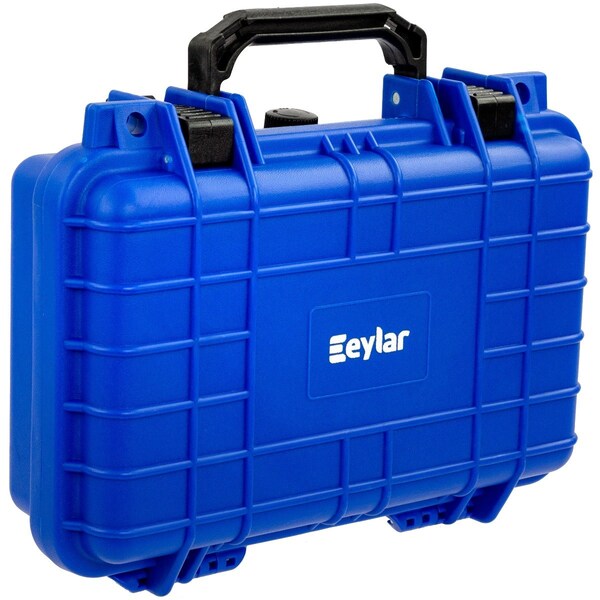 Eylar Compact 11.6in Gear, Equipment, Camera Hard Case Waterproof with Foam Blue - SA00010-BLU
