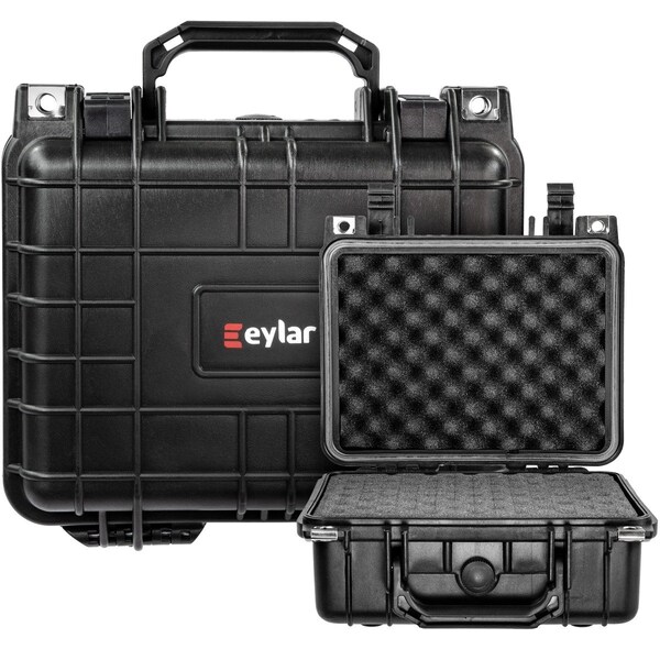 Eylar 10.62in Gear, Equipment, Hard Camera Case Waterproof with Foam Black - SA00022