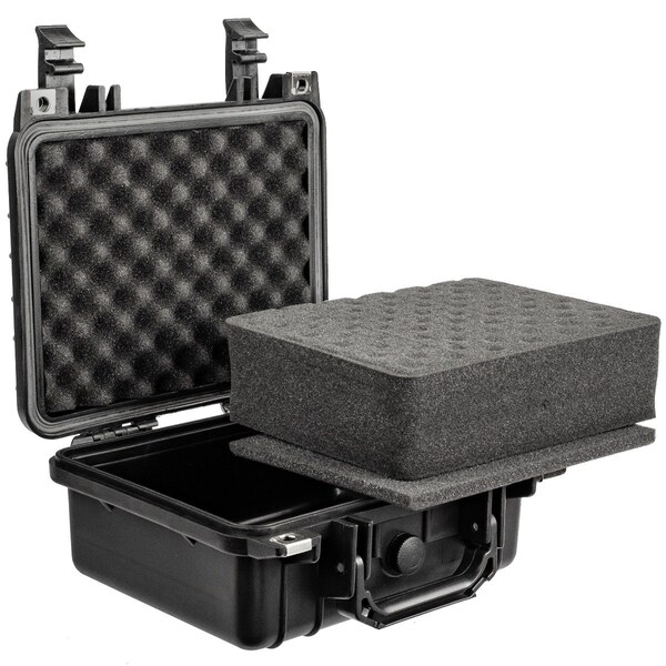 Eylar 10.62in Gear, Equipment, Hard Camera Case Waterproof with Foam Black - SA00022