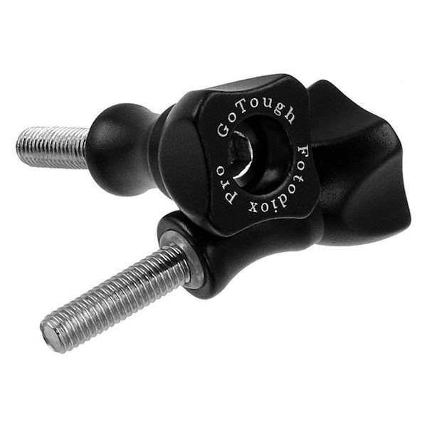 Fotodiox Pro GoTough Short 25 mm Metal Thumbscrew for GoPro Cameras, Red - GOTOUGH-SCREW-25MM-RED