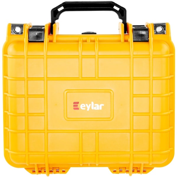 Eylar 10.62in Gear, Equipment, Hard Camera Case Waterproof with Foam Yellow - SA00022-YLW
