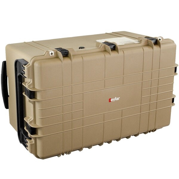 Eylar XXXL 32 inch Transport Roller Gear, Camera, Tools, Equipment Hard Case Waterproof w/Foam Tan - SA00033-TAN