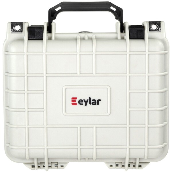 Eylar 10.62in Gear, Equipment, Hard Camera Case Waterproof with Foam White - SA00023-WHI