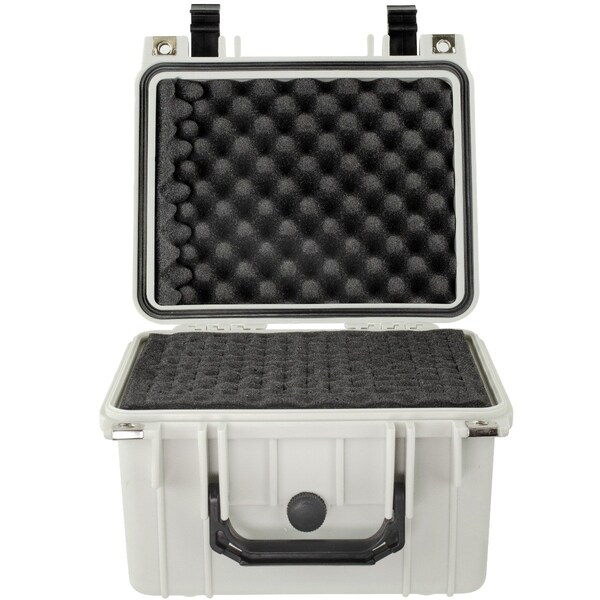 Eylar 10.62in Gear, Equipment, Hard Camera Case Waterproof with Foam White - SA00023-WHI