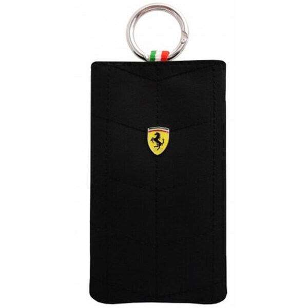 Masters Club Ferrari POUCH VERTICAL V1 CAMERA MOBILE BLACK - FEPOV1BL
