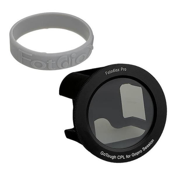 Fotodiox Fotodiox GT-H5S-CPL Go Tough Silicone Mount with Circular Polarizer Filter for Gopro Hero & Hero5 Session Camera - GT-H5S-CPL