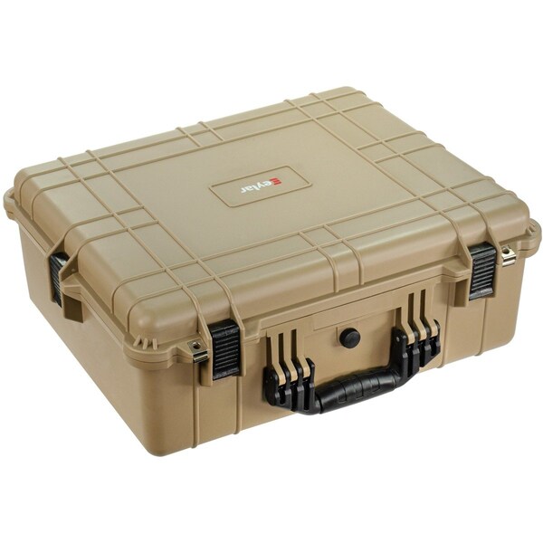Eylar Extra Large 24 Inch Hard Camera and Gear Case Waterproof with Foam Tan - SA00041-TAN
