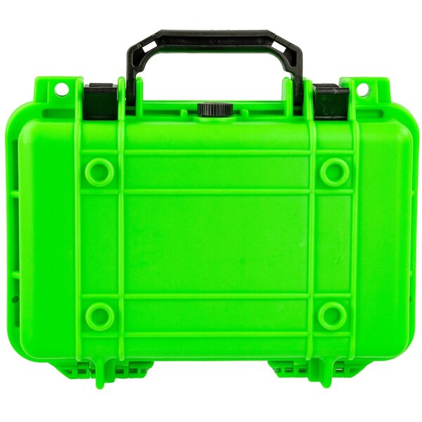 Eylar Compact 11.6in Gear, Equipment, Camera Hard Case Waterproof with Foam Neon Green - SA00010-NGRN