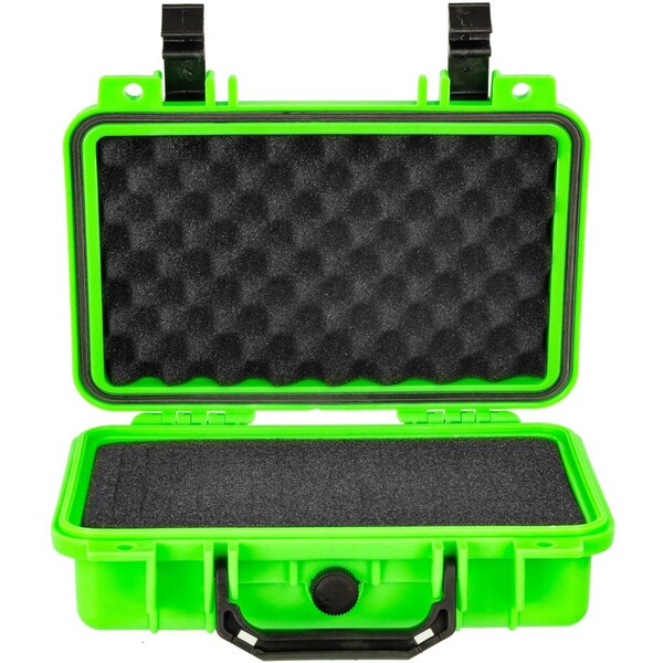 Eylar Compact 11.6in Gear, Equipment, Camera Hard Case Waterproof with Foam Neon Green - SA00010-NGRN