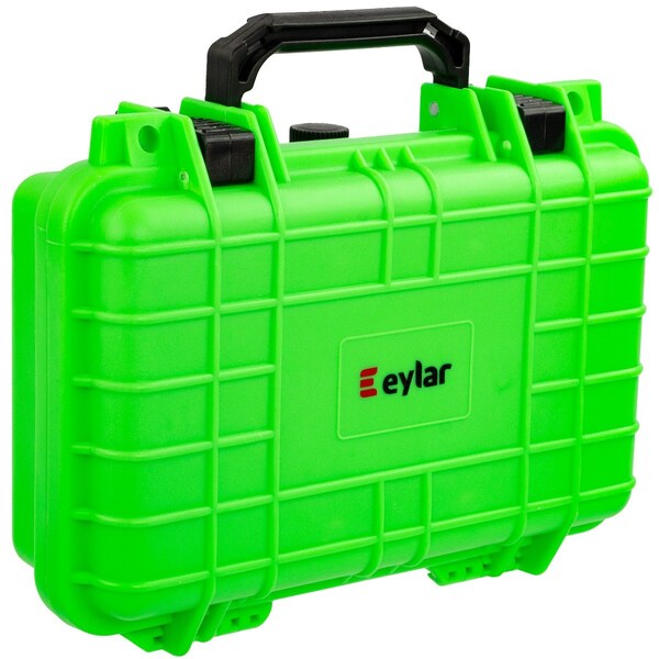 Eylar Compact 11.6in Gear, Equipment, Camera Hard Case Waterproof with Foam Neon Green - SA00010-NGRN