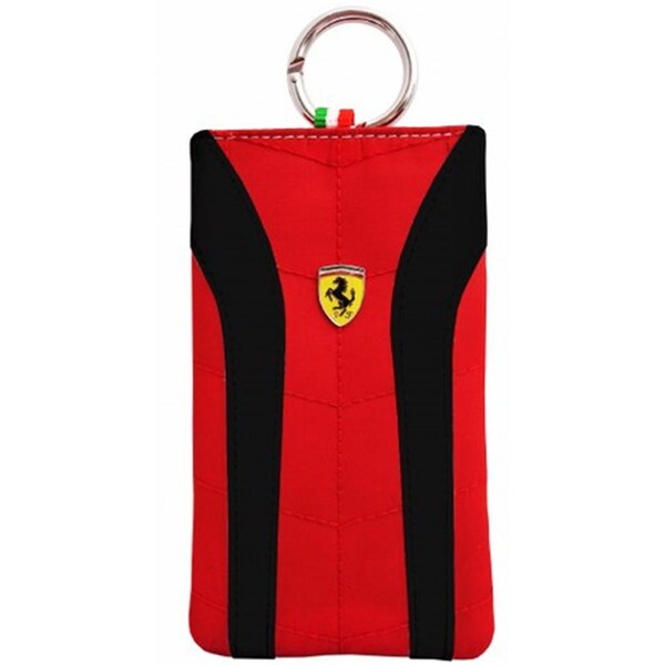 Masters Club Ferrari POUCH VERTICAL V2 CAMERA MOBILE BLACK - FEPOV2BL