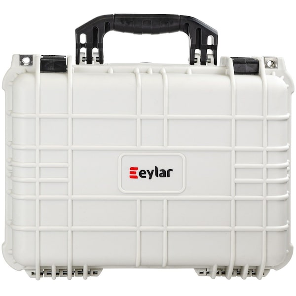 Eylar Standard 16in Gear, Equipment, Hard Camera Case Waterproof with Foam White - SA00035-WHI