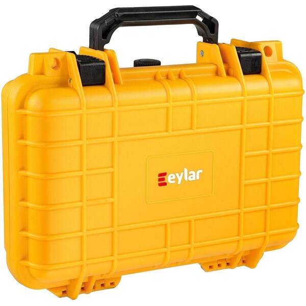 Eylar Compact 11.6in Gear, Equipment, Camera Hard Case Waterproof with Foam Yellow - SA00010-YLW