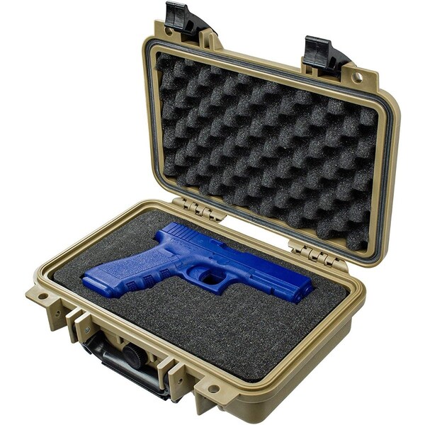 Eylar Compact 11.6in Gear, Equipment, Camera Hard Case Waterproof with Foam Tan - SA00010-TAN