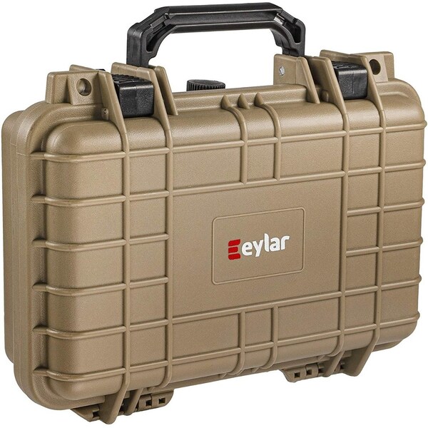 Eylar Compact 11.6in Gear, Equipment, Camera Hard Case Waterproof with Foam Tan - SA00010-TAN