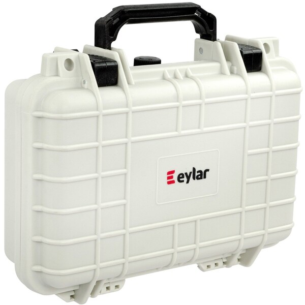 Eylar Compact 11.6in Gear, Equipment, Camera Hard Case Waterproof with Foam White - SA00010-WHI