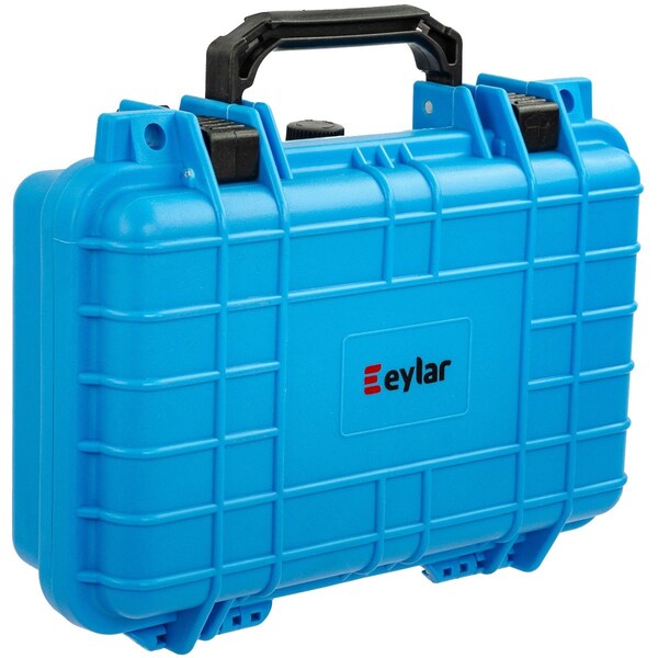 Eylar Compact 11.6in Gear, Equipment, Camera Hard Case Waterproof with Foam Neon Blue - SA00010-NBLU