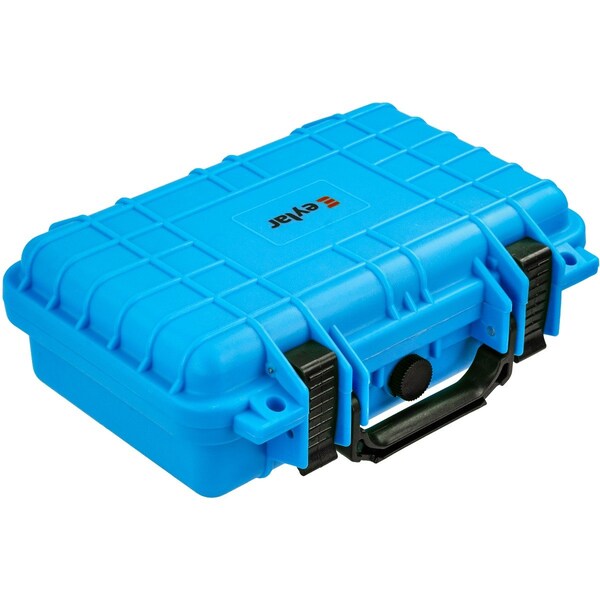 Eylar Compact 11.6in Gear, Equipment, Camera Hard Case Waterproof with Foam Neon Blue - SA00010-NBLU