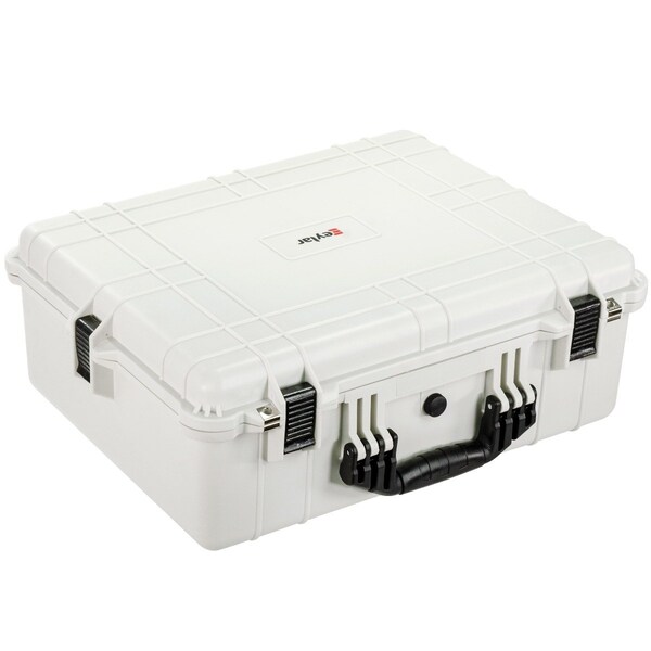 Eylar Extra Large 24 Inch Hard Camera and Gear Case Waterproof with Foam White - SA00041-WHI