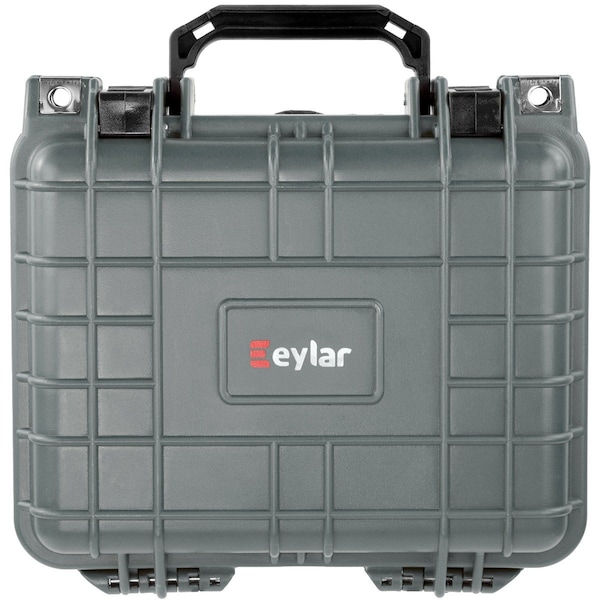 Eylar 10.62in Gear, Equipment, Hard Camera Case Waterproof with Foam Gray - SA00023-GRA