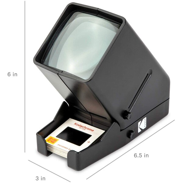 Kodak 35mm Slide and Film Viewer - Battery Operation, 3X Magnification, LED Lighted Viewing - RODESV25