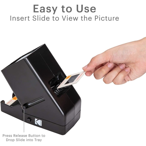 Kodak 35mm Slide and Film Viewer - Battery Operation, 3X Magnification, LED Lighted Viewing - RODESV25
