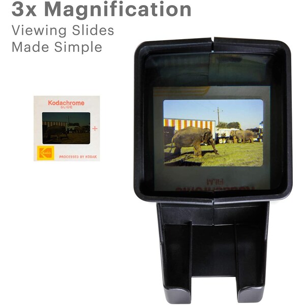 Kodak 35mm Slide and Film Viewer - Battery Operation, 3X Magnification, LED Lighted Viewing - RODESV25