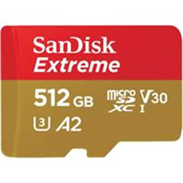 Western Digital 512 GB SanDisk Extreme UHS-I microSDXC Memory Card with SD Adapter - WD306075
