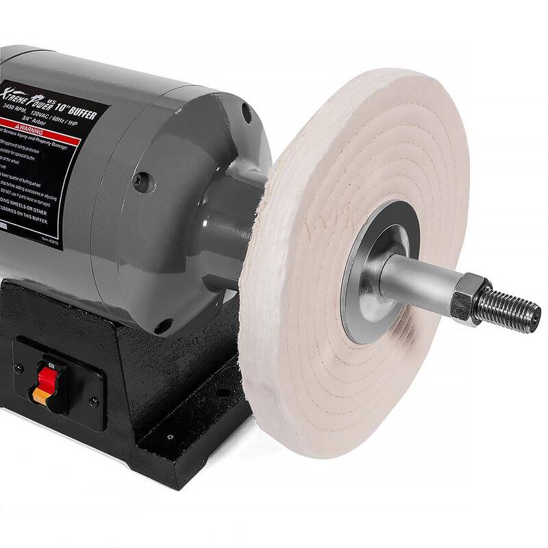 Pulidora/amoladora de banco con doble disco de 10 pulgadas y 1 HP 750 watts XtremepowerUS - 45810-H1