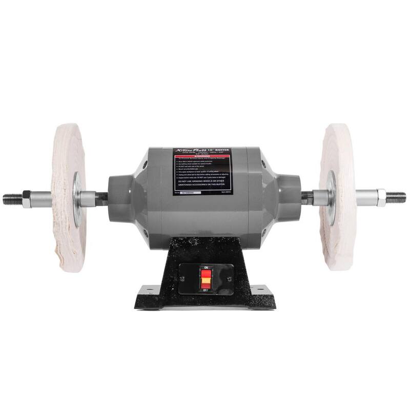 Pulidora/amoladora de banco con doble disco de 10 pulgadas y 1 HP 750 watts XtremepowerUS - 45810-H1
