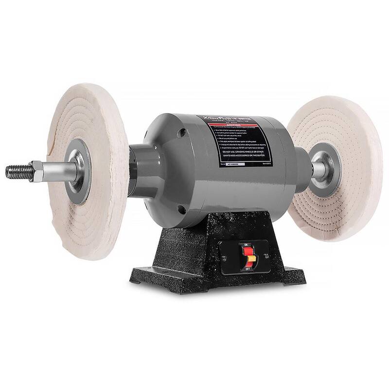 Pulidora/amoladora de banco con doble disco de 10 pulgadas y 1 HP 750 watts XtremepowerUS - 45810-H1