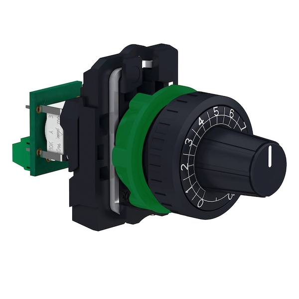 Cabezal y potenciómetro Schneider Electric, R10K - XB5AD912R10K
