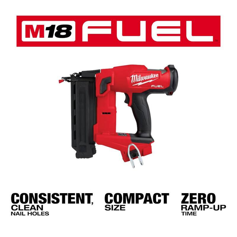 Milwaukee M18 FUEL 18-Volt Lithium-Ion Brushless Cordless Gen II 18-Gauge Brad Nailer (Solo herramienta) - 2746-20