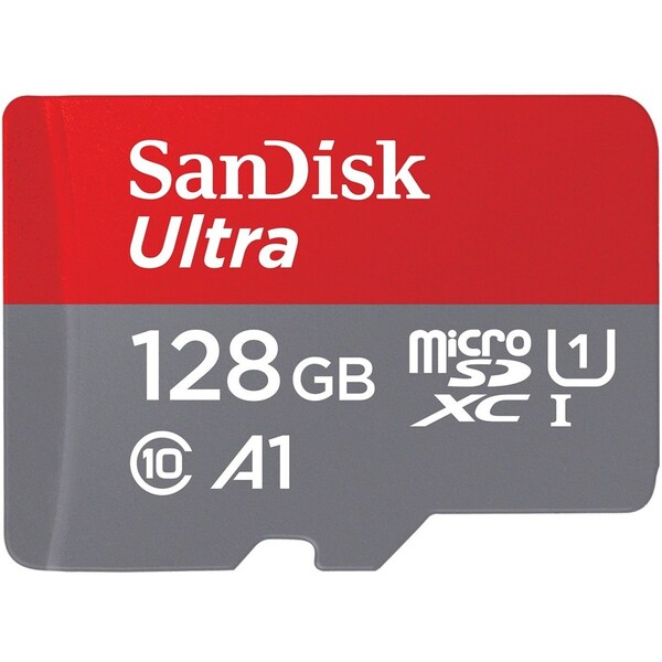Sandisk 128GB Ultra microSD UHS I Card - SDSQUA4128GAN6M