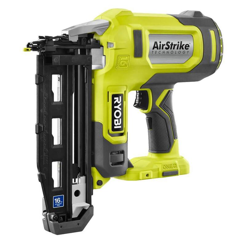 Clavadora inalámbrica para acabados de calibre 16 RYOBI ONE+ 18V AirStrike (solamente herramienta) - P326