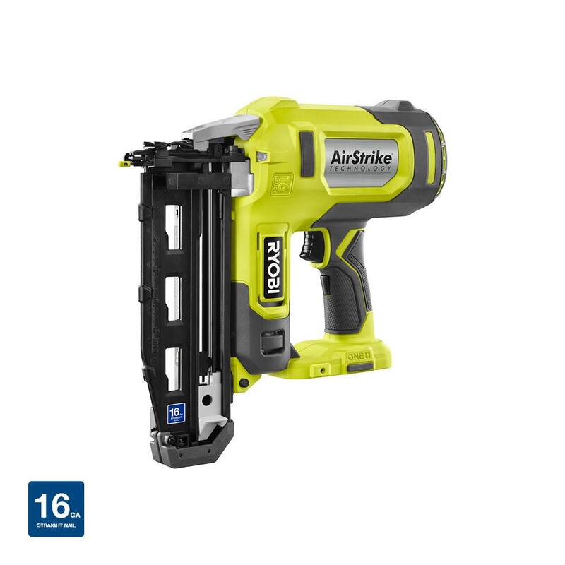 Clavadora inalámbrica para acabados de calibre 16 RYOBI ONE+ 18V AirStrike (solamente herramienta) - P326