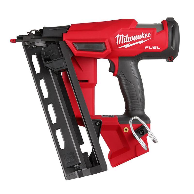 Clavadora de acabado angular de calibre 16 sin escobillas inalámbrica Milwaukee M18 FUEL de 18 voltios de ion de litio de segunda generación (solo herramienta) - 2841-20.