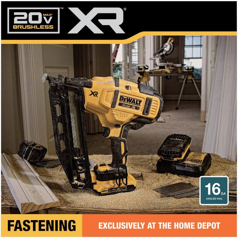 DEWALT 20V MAX XR 16-Gauge Electric Cordless Angled Finishing Nailer Kit - DCN660D1

Kit de clavadora angular inalámbrica eléctrica DEWALT 20V MAX XR de calibre 16 - DCN660D1